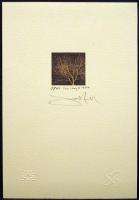Frank Howell Tree Study II Hand Colored Signed Lithograph Artwork 