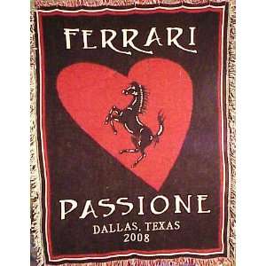  Ferrari Passione 2008 Throw Blanket
