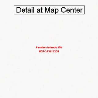  USGS Topographic Quadrangle Map   Farallon Islands NW 