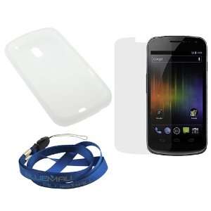 GTMax Clear Silicone Soft Skin Cover Case + Clear LCD Screen Protector 