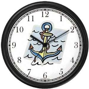  Ships Anchor No.2 Nautical Theme Wall Clock by WatchBuddy 
