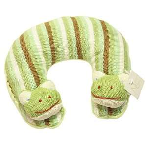  Maison Chic   Cuddly Knit Travel Pillow   Frog: Baby