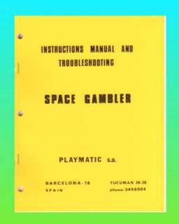 Reprint Manual contains information on: General instructions Game 