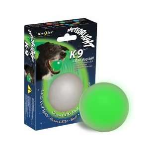   Meteorlight LED Ball, Dog Safe Glowing Rubber Fetch Ball