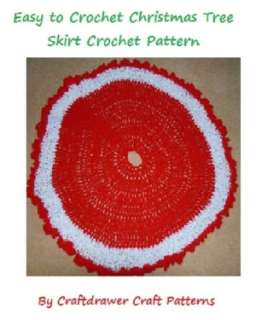   Crochet Tree Skirt Pattern plus A Tree Skirt with Holly Leaves Pattern