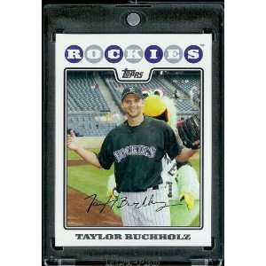  2008 Topps # 402 Taylor Buchholz   Colorado Rockies   MLB 