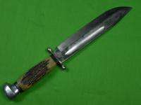 Vintage German Germany VOSS CUTLERY Hunting Fighting Stag Knife  