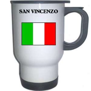  Italy (Italia)   SAN VINCENZO White Stainless Steel Mug 