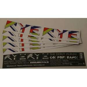  Rye Rye Go Pop Bang 5 pack Stickers 