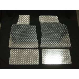  LaZer Custom Fit Diamond Aluminum Tread Floor Mats   Front 