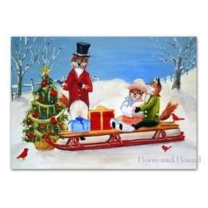  Foxy Fir Tree Christmas Cards