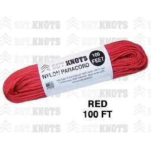  SGT KNOTS Paracord   Red   100 Feet