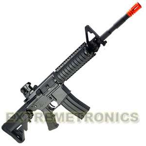 SRC BLK Metal AEG RIS Electric Airsoft M4 M16 Rifle Gun  
