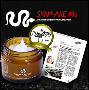 SYN AKE 4% Snake Venom Cream 50ML Anti Aging Wrinkle  