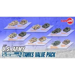  Can.Do Pocket Army 2 Tank Value Pack M1 Abrams and M2/M3 Bradley 