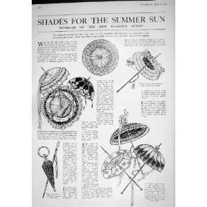  1925 SUMMER PARASOLS ADVERTISEMENT DUNLOP TYRES RUBBER 