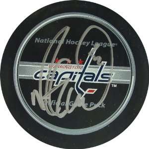  Mike Green Autographed Washington Capitals Game Model Puck 