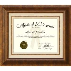  Wordyisms Signature Certificate Frame with Inlaid Wood 