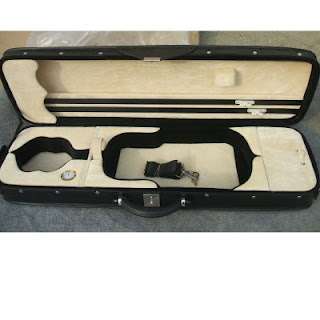 Deluxe Oblong wooden violin case Rexine Material  