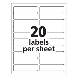  Avery Easy Peel Clear Shipping Labels for Inkjet Printers 
