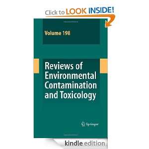 Reviews of Environmental Contamination and Toxicology 198 David M 