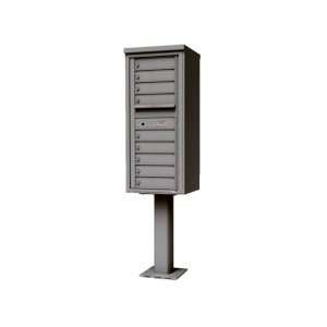 versatile™ Pedestal Mount 4C Horizontal Cluster Mailboxes in Silver
