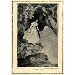 1914 Print Adventures Painter Binder Young Girl Caves Moritz Schwind 