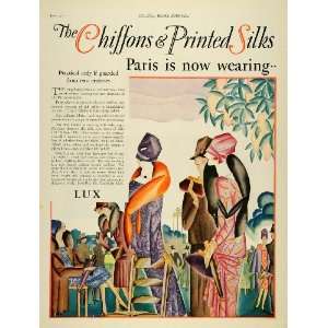  1927 Ad Lever Bros. Co. Lux Washing Soap Silks Fashion 