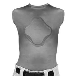  Baseball Heart Gard Protective Body Shirts GREY ADULT 