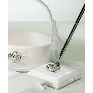  Double Heart Guest Pen and Stand