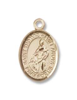 Gold Filled St. Thomas of Villanova Medal Patron Protec  