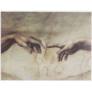   Sistine Chapel Snapshot Oil Painting (Hand Carved and Painted) Home