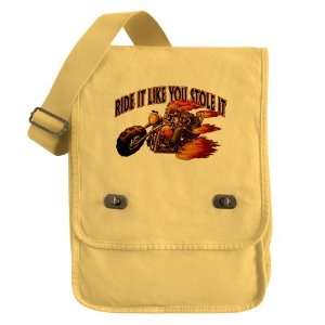   Messenger Field Bag Yellow Ride It Like You Stole It: Everything Else
