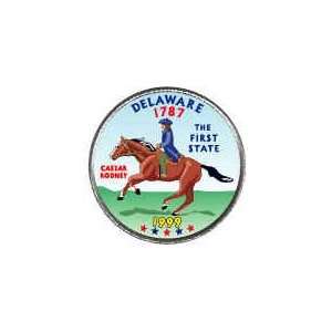  1999 P   DELAWARE   COLORIZED   STATE QUARTER Everything 