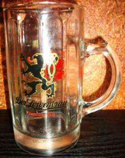 Der Lowenbrau Premium Pils Pilsner Beer Glass Mug Ad Ritz Big Print 
