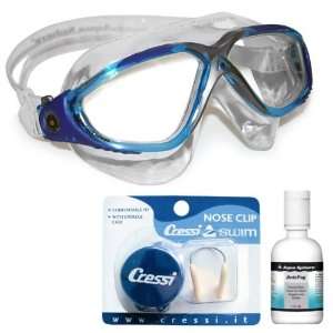  Aqua Sphere Vista Swim Mask Goggles, Aqua Clear Lens 