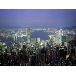  Victoria Harbour and Skyline from the Peak, Hong Kong 