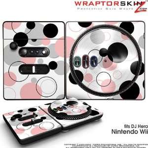 DJ Hero Skin Lots Of Dots Pink on White fits Nintendo Wii DJ Heros (DJ 