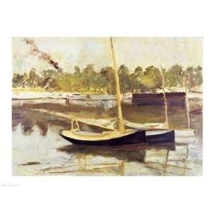   boat at Argenteuil, 1874 Finest LAMINATED Print Edouard Manet 24x18