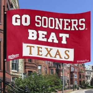  Oklahoma Sooners Crimson 3 x 5 Rivals Flag: Sports 