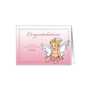  Vada   Congrats on the Birth of a Little Angel Card 