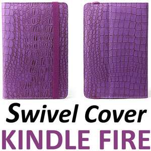 NEW PURPLE  Kindle FIRE Plush Adjustable Case Cover Skin QUICK 
