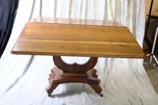 L518 ANTIQUE AMERICAN EMPIRE FOLDING GAME TABLE  