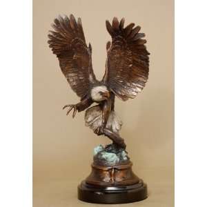  Noble Eagle Bronze Sculpture