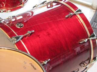 Beautiful North American maple shells finished in transparent cherry 