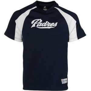  Majestic San Diego Padres Crusader Pullover Jersey   Navy 