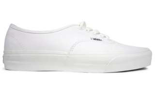 NEW VANS AUTHENTIC TRUE WHITE CANVAS CLASSIC SKATE SNEAKERS SHOES ALL 