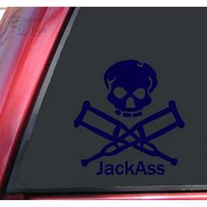  JackAss Vinyl Decal Sticker   Dark Blue Automotive