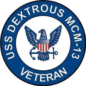  US Navy USS Dextrous MCM 13 Ship Veteran Decal Sticker 3.8 