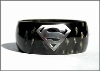 100% All Carbon Fiber ring Superman eddition  